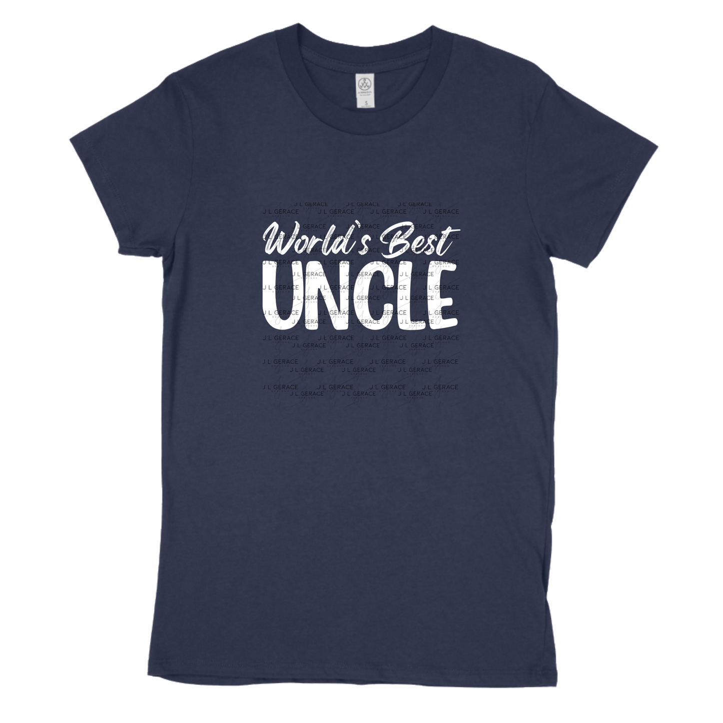 Worlds Best Uncle PNG – White Typography Sublimation Design