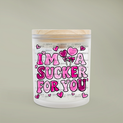 I’m a Sucker for You PNG Glitter Outline