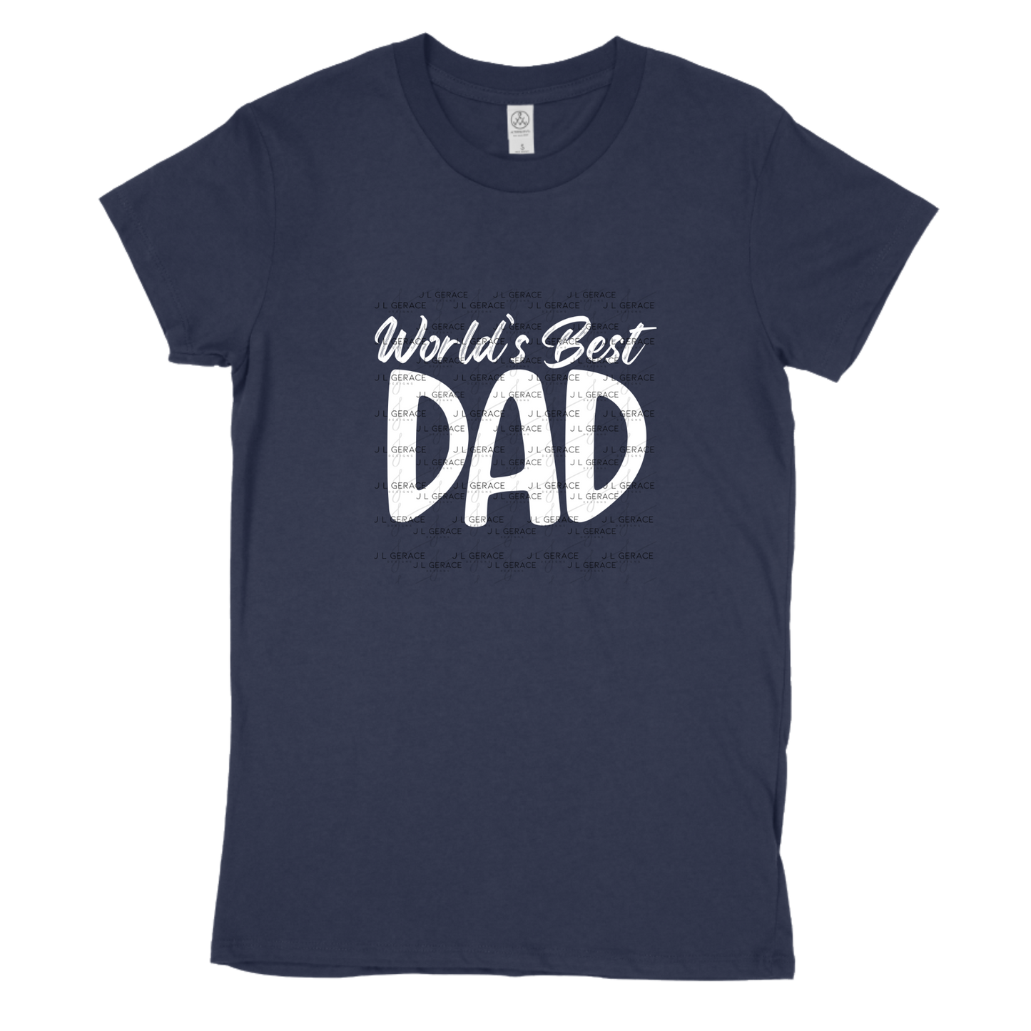 World’s Best Dad PNG – White Minimalist Typography Design for Father’s Day