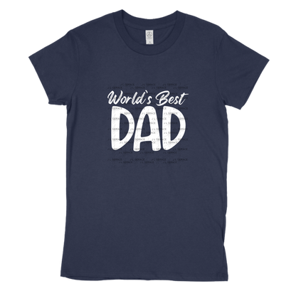 World’s Best Dad PNG – White Minimalist Typography Design for Father’s Day