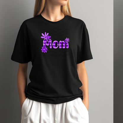 Mom Daisy Floral Purple PNG Design