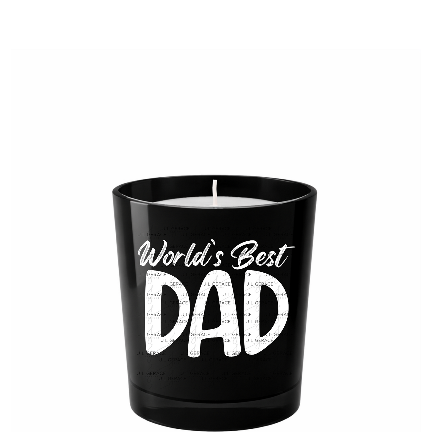 World’s Best Dad PNG – White Minimalist Typography Design for Father’s Day