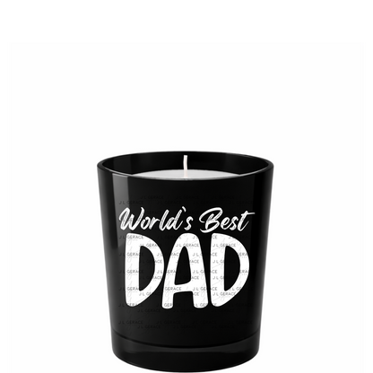 World’s Best Dad PNG – White Minimalist Typography Design for Father’s Day