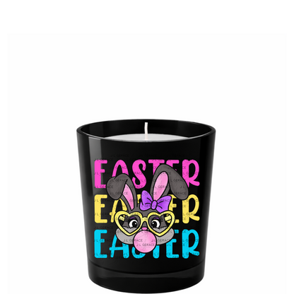 EASTER EASTER EASTER Bunny with Glasses Pink - Yellow - Blue PNG