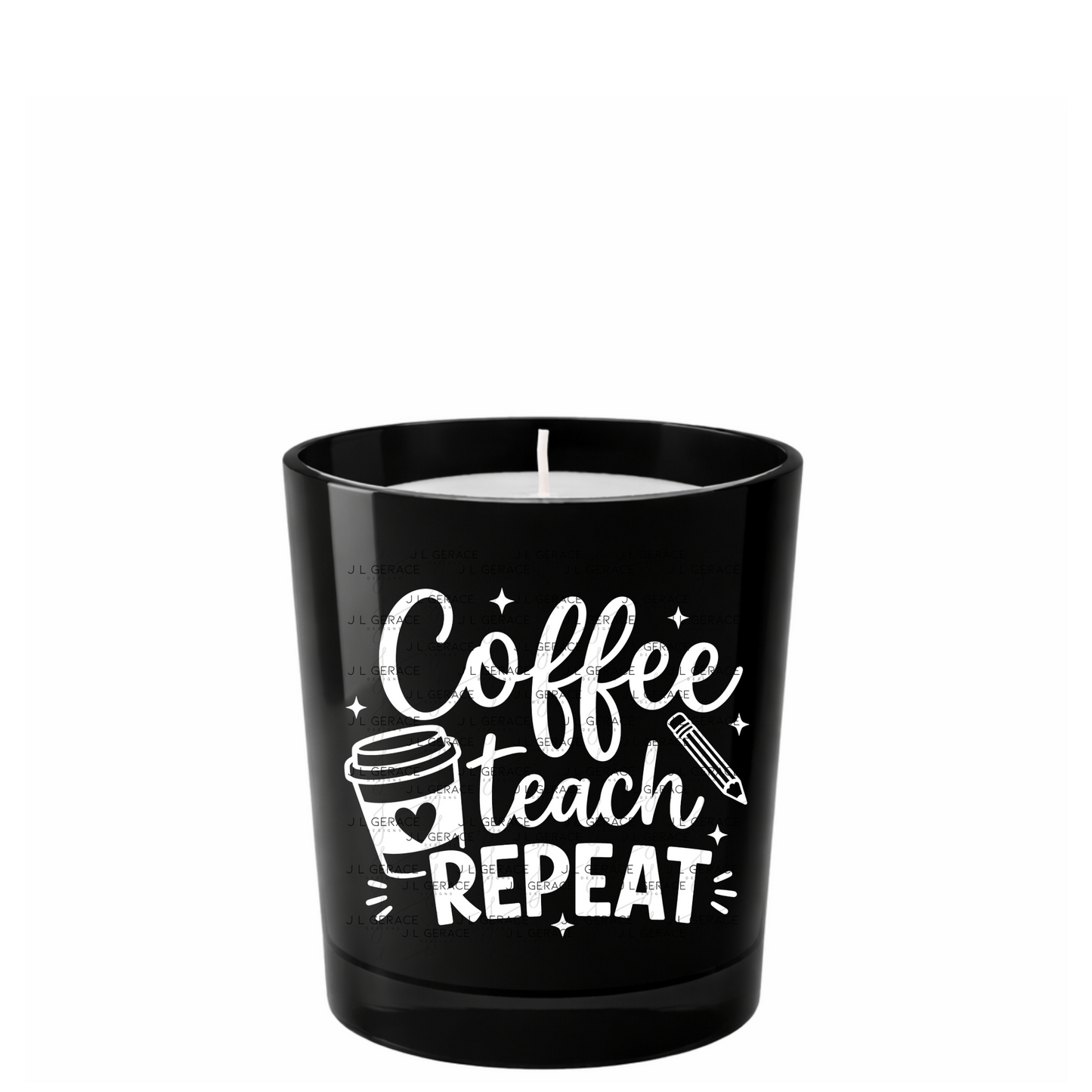 Coffee Teach Repeat Teacher PNG Bundle Digital Download