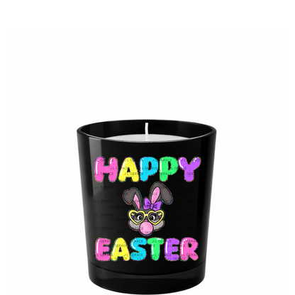 Happy Easter Bunny Bubblegum Rainbow Glitter Letters Clipart Sublimation PNG