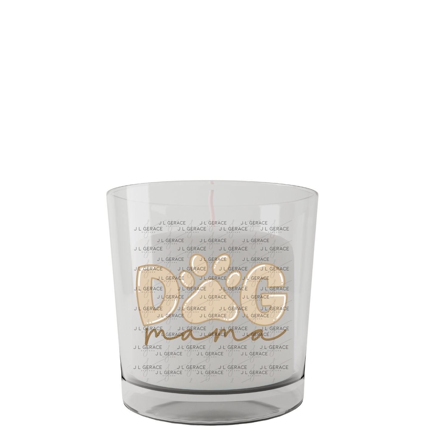 Dog Mama PNG – Neutral Tan Paw Print Sublimation Design