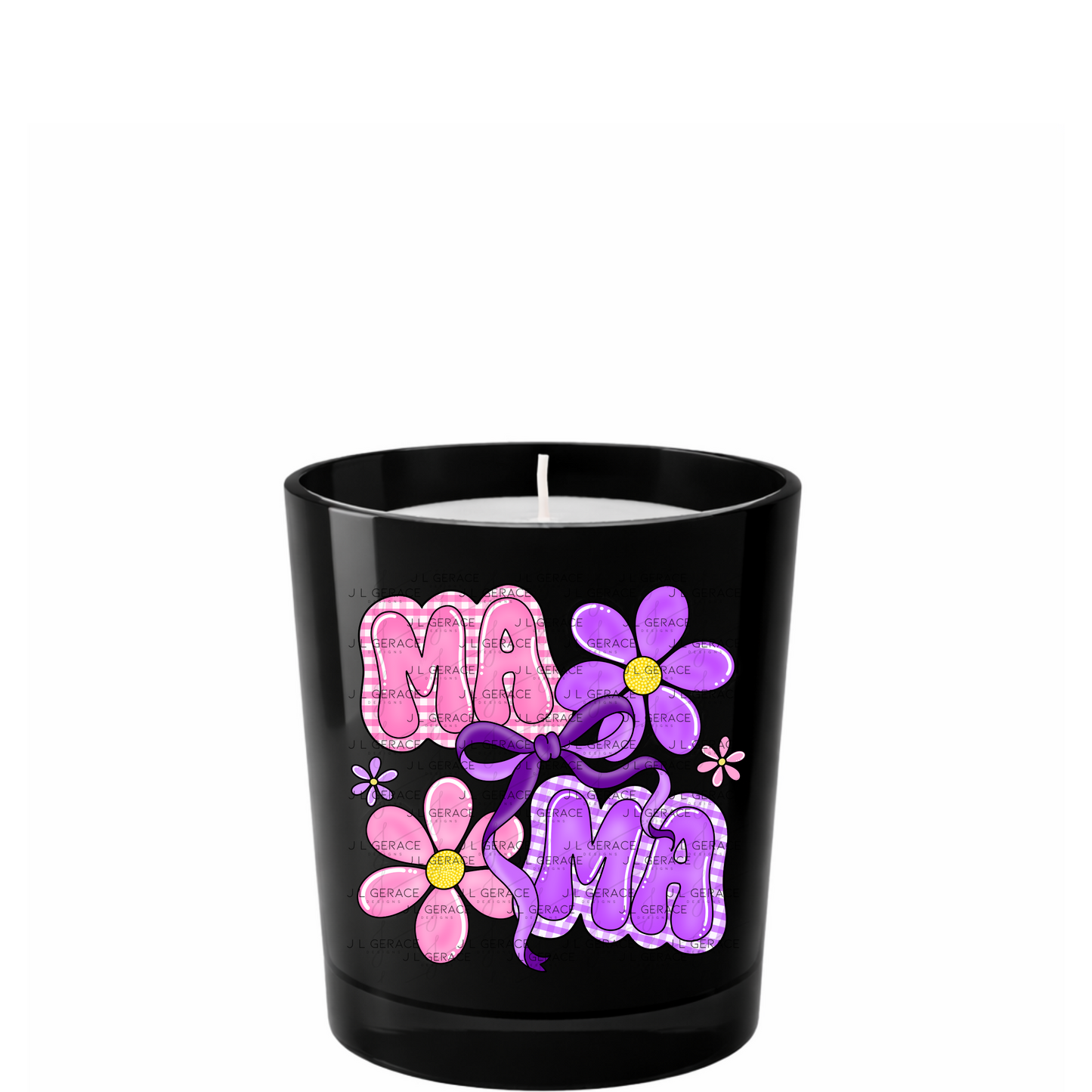 Mama Floral Bow PNG Design