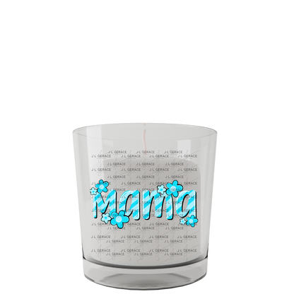 Mama Daisy Floral Blue PNG Design