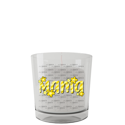 Mama Daisy Floral Yellow PNG Design