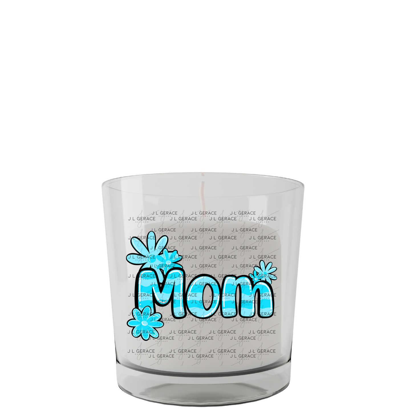 Mom Daisy Floral Blue PNG Design