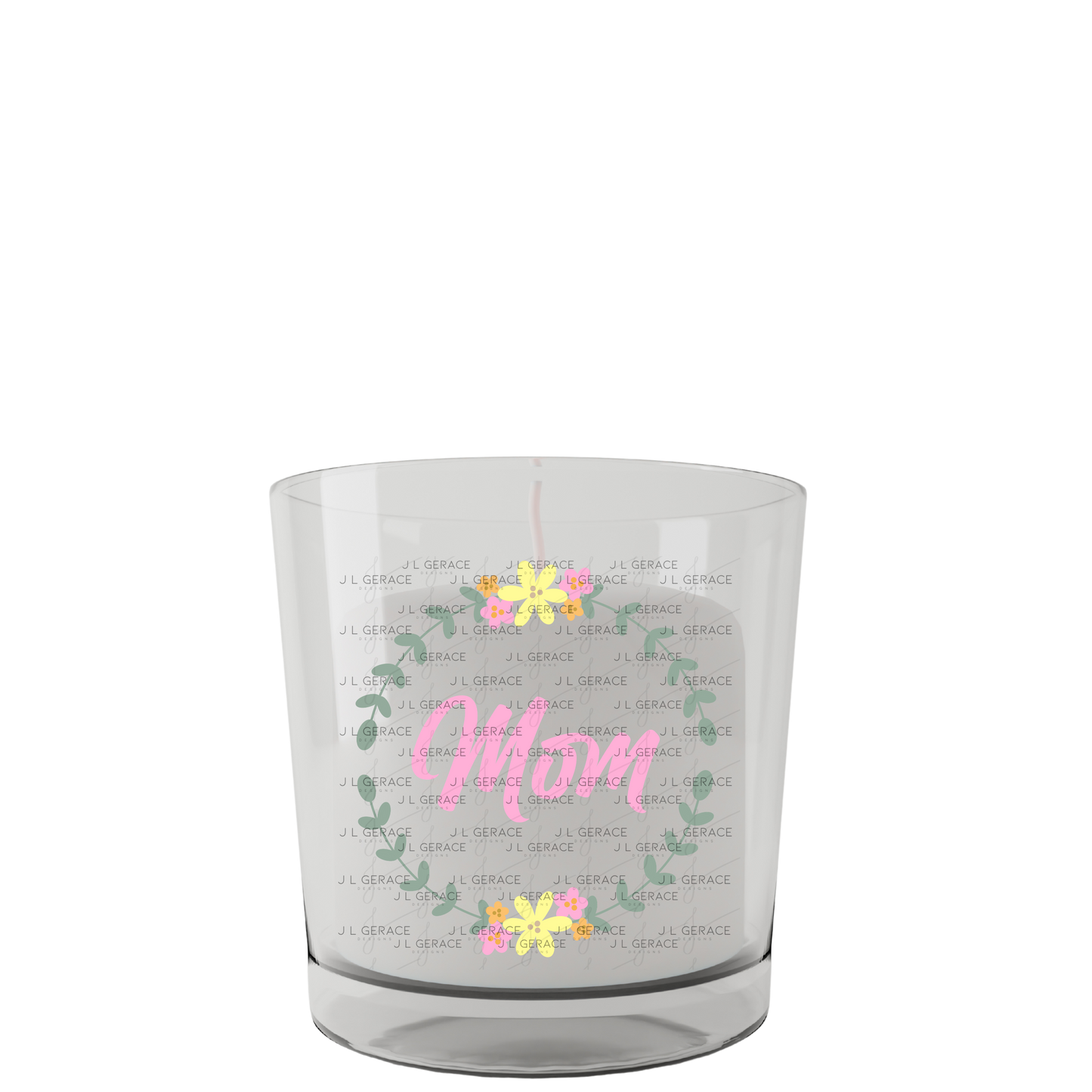 Mom Floral Wreath PNG Design