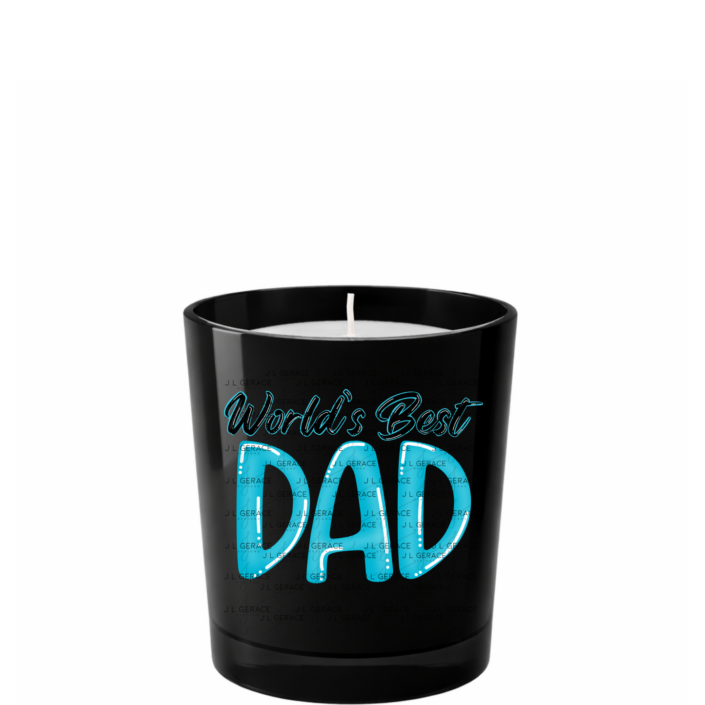 World’s Best Dad PNG – Teal Glossy Typography Design for Father’s Day