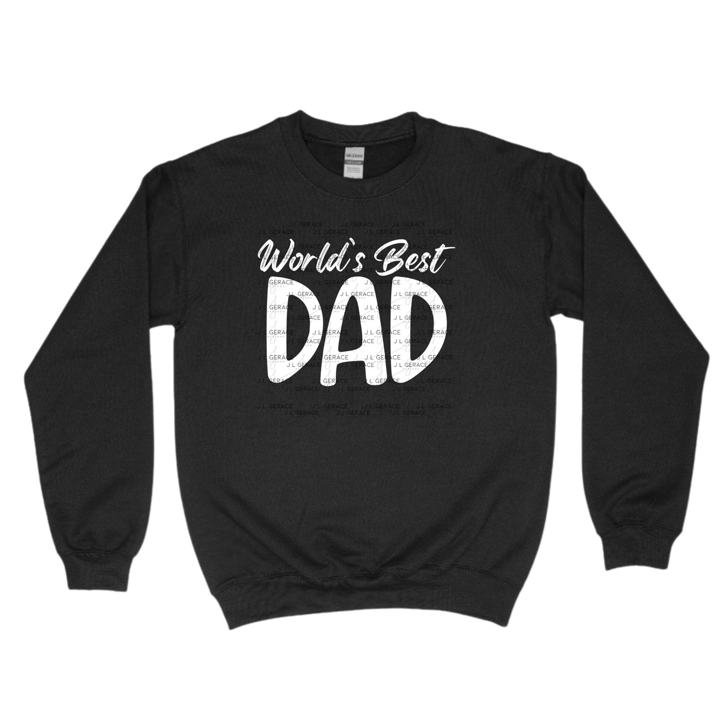 World’s Best Dad PNG – White Minimalist Typography Design for Father’s Day