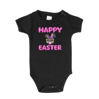 Happy Easter Bunny Bubblegum Rainbow Glitter Clipart Sublimation PNG