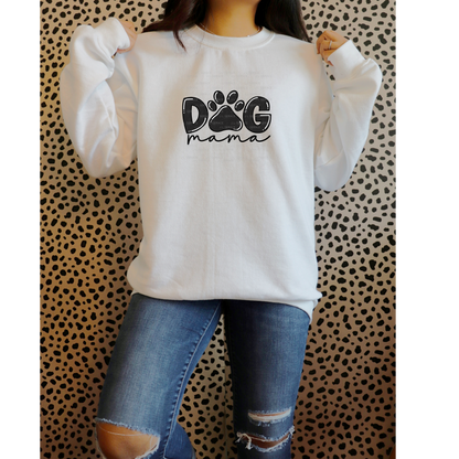 Dog Mama PNG – Black Paw Print Sublimation Design