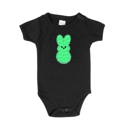 Green Glitter Bunny Peep Easter Clipart Sublimation PNG