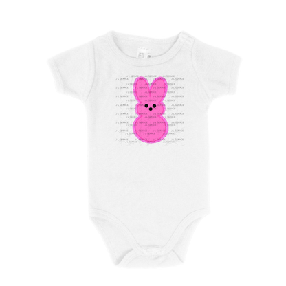 Pink Glitter Bunny Peep Easter Clipart Sublimation PNG