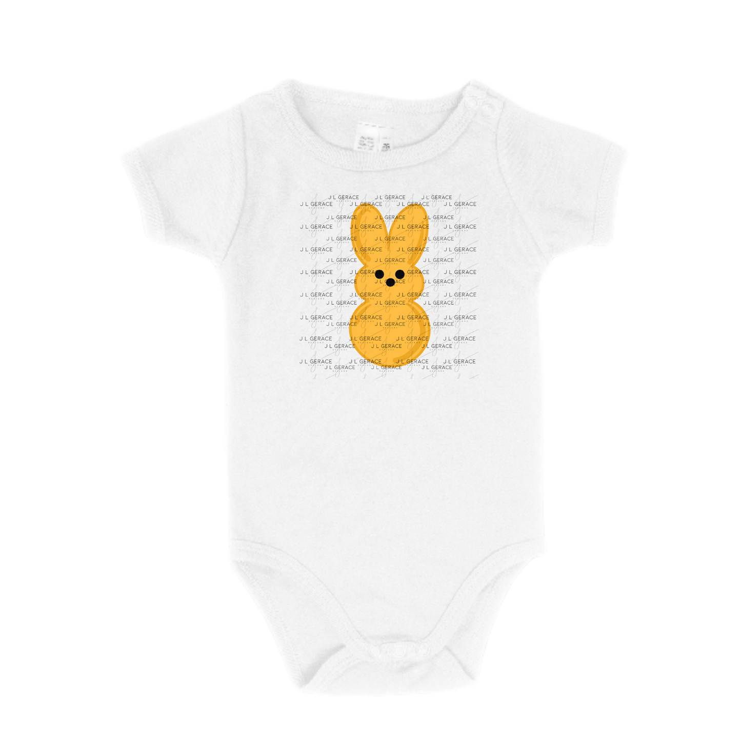 Orange Bunny Peep Easter Clipart Sublimation PNG
