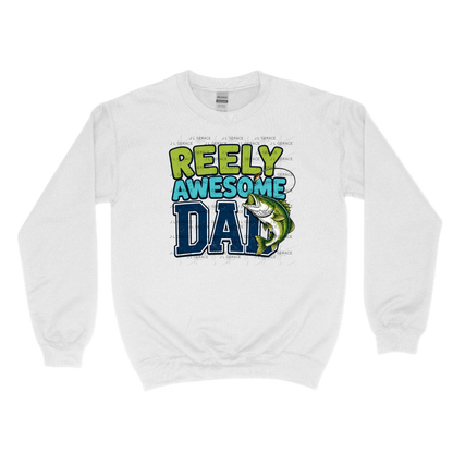 Reely Awesome Dad PNG – Bass Fishing Sublimation Design