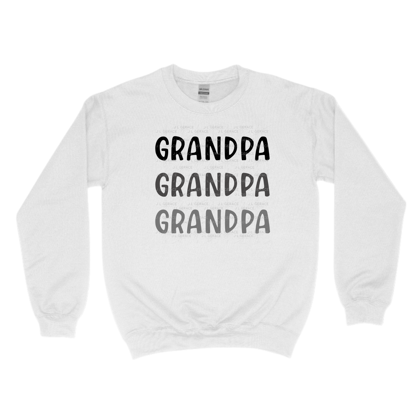 Grandpa PNG – Minimalist Repeat Typography Sublimation Design
