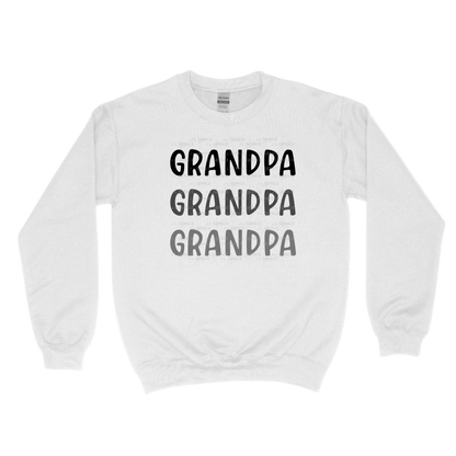 Grandpa PNG – Minimalist Repeat Typography Sublimation Design