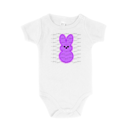 Purple Glitter Bunny Peep Easter Clipart Sublimation PNG