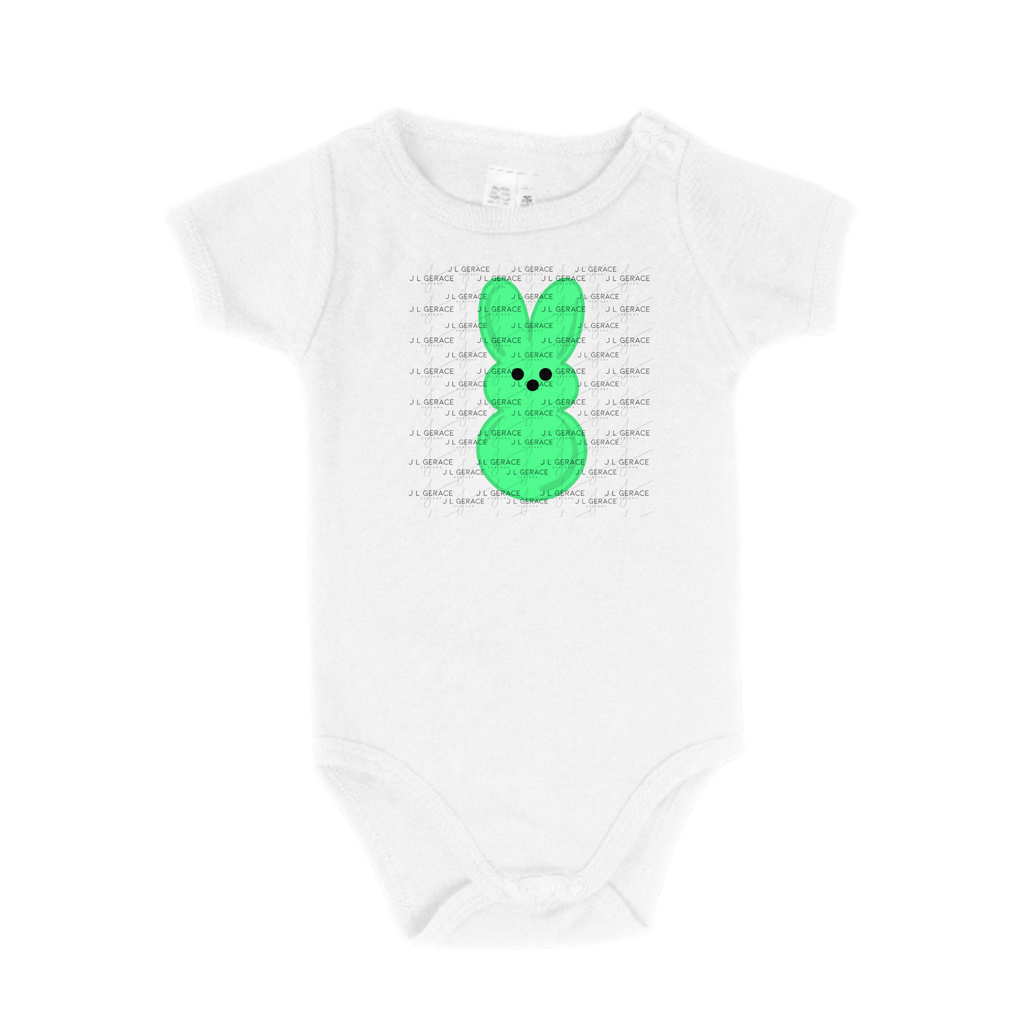 Green Bunny Peep Easter Clipart Sublimation PNG