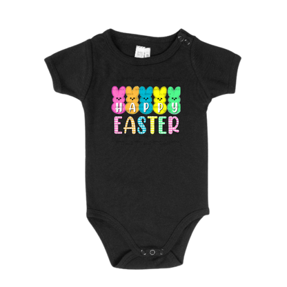 Happy Easter Bunny Clipart Sublimation PNG Gingham Glitter Peeps Bunny Design