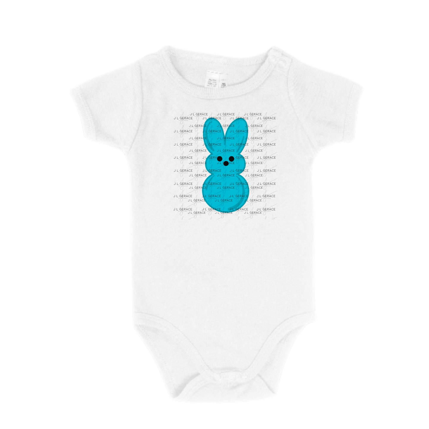 Blue Bunny Peep Easter Clipart Sublimation PNG