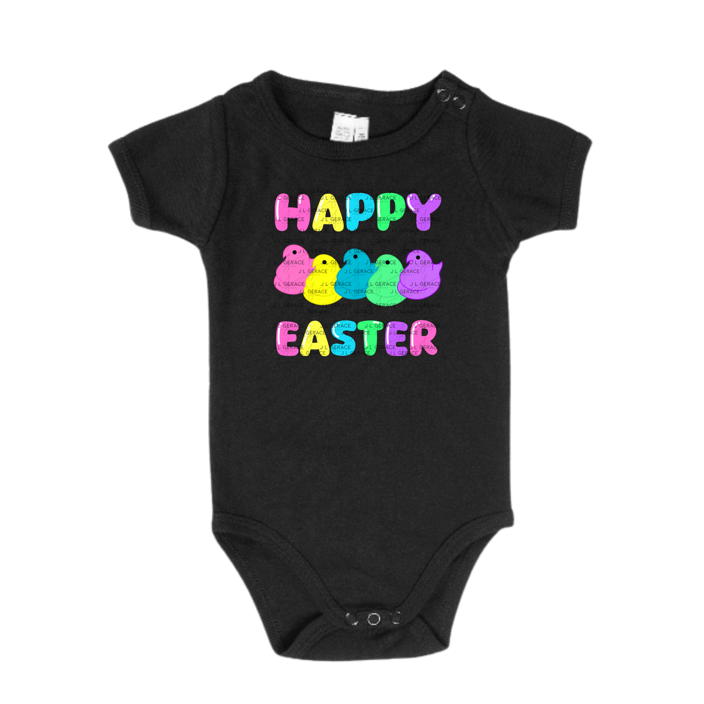 Happy Easter Chick Clipart Sublimation PNG Peeps Chick Colorful Design