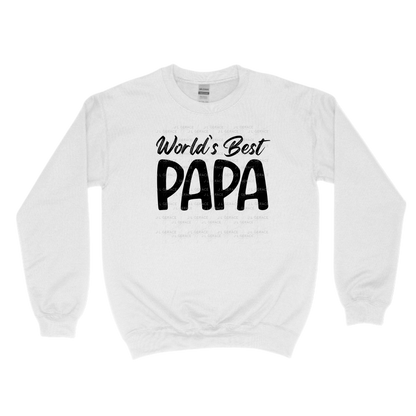 World’s Best Papa PNG – Black Minimalist Typography Design
