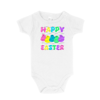 Happy Easter Chick Clipart Sublimation PNG Peeps Chick Colorful Design