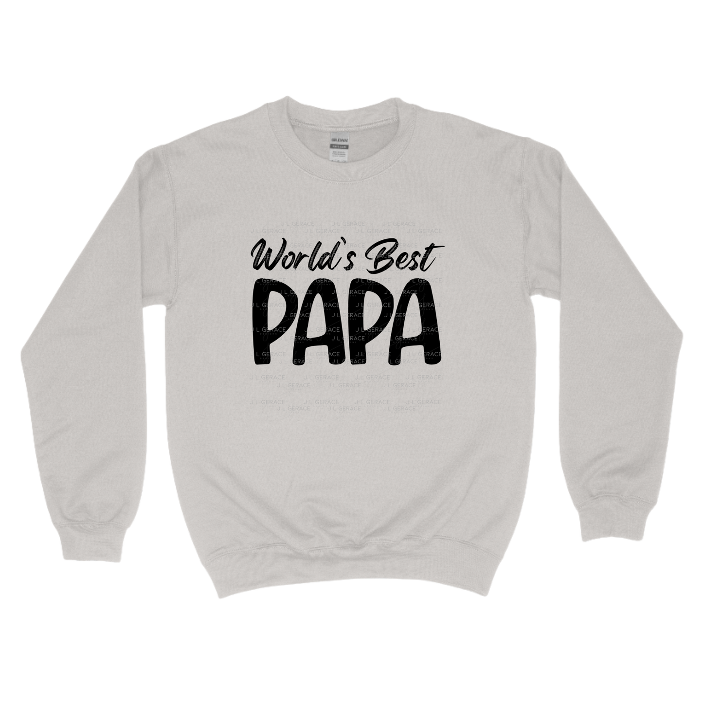 World’s Best Papa PNG – Black Minimalist Typography Design