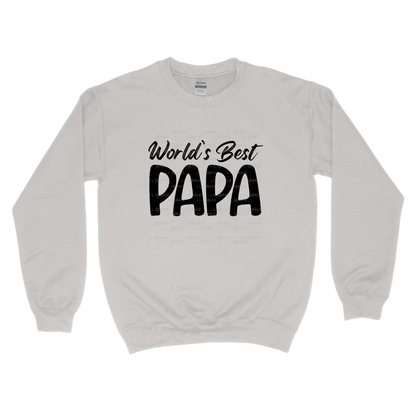 World’s Best Papa PNG – Black Minimalist Typography Design