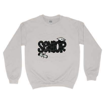 Senior PNG – Pattern Letter Graduation Sublimation Design