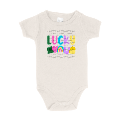 Lucky with charms - Solid Glitter Outline PNG