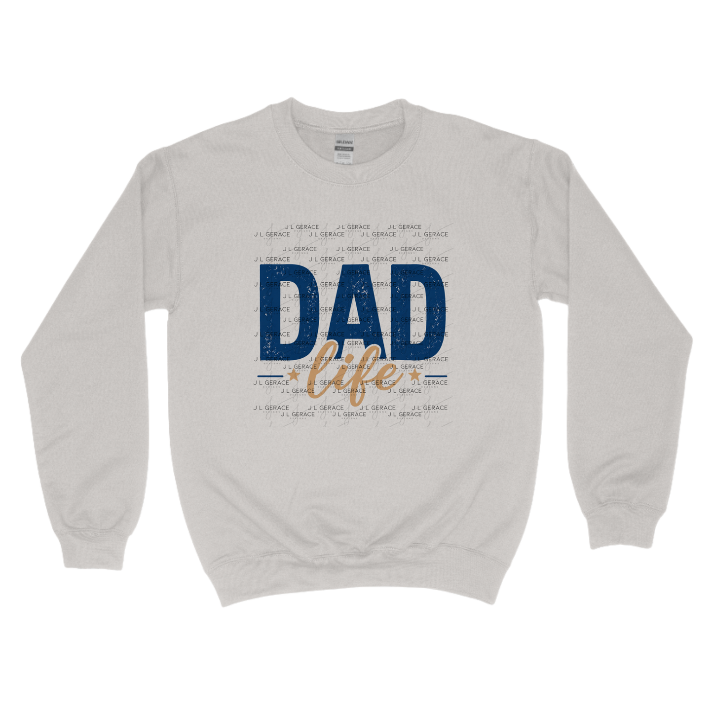 Dad Life PNG – Blue Vintage Typography Sublimation Design