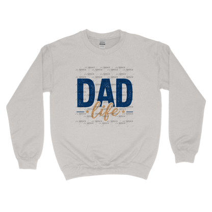 Dad Life PNG – Blue Vintage Typography Sublimation Design