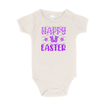 Happy Easter Purple Bunny Peep Flowers Clipart Sublimation PNG