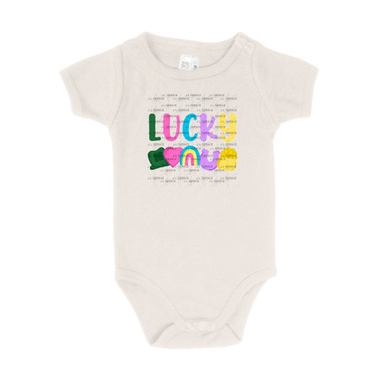 Lucky PNG, St Patrick Shirt Design, Rainbow Shamrock Sublimation PNG Download