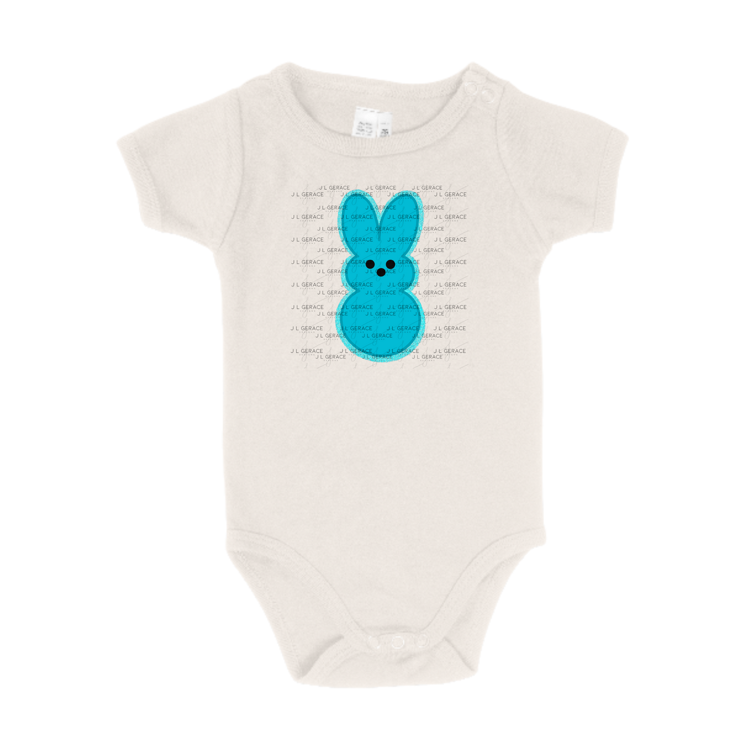 Blue Glitter Bunny Peep Easter Clipart Sublimation PNG