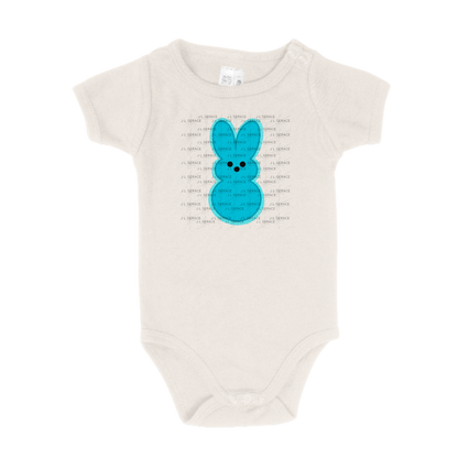 Blue Glitter Bunny Peep Easter Clipart Sublimation PNG