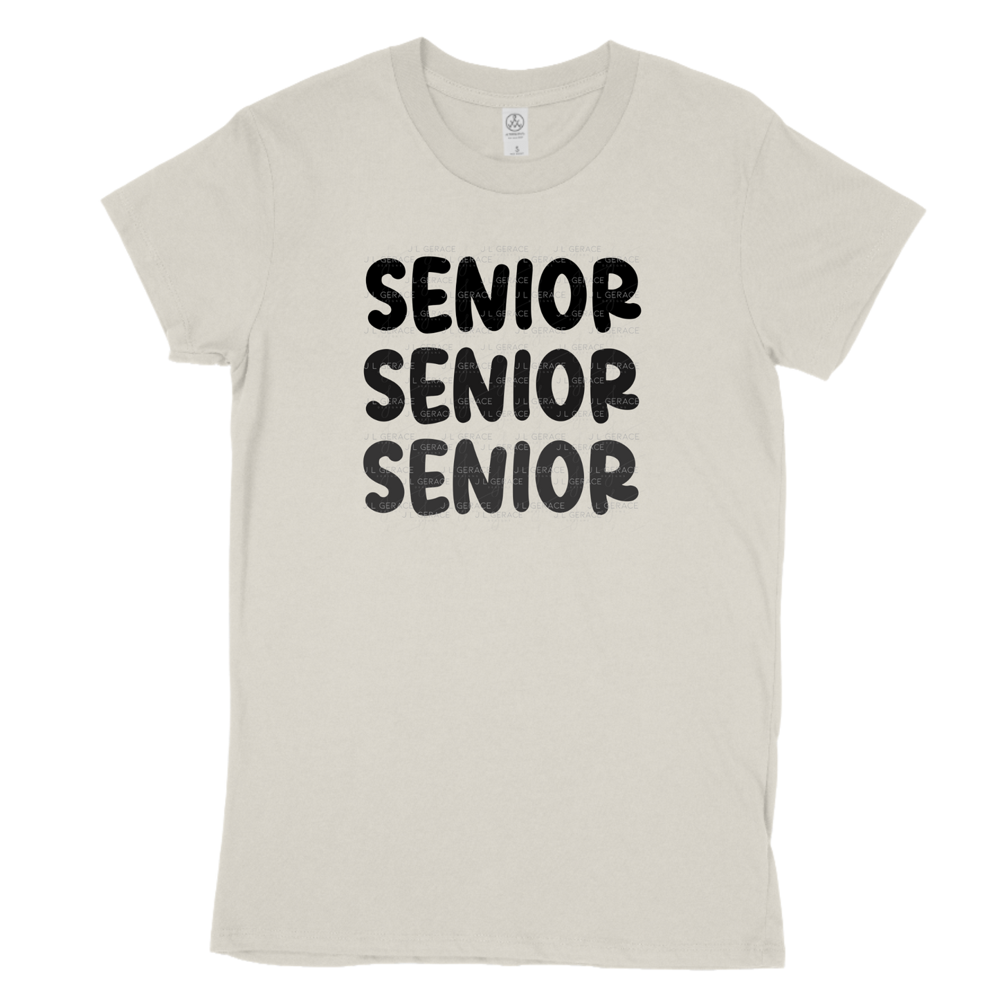 Senior PNG – Bold Black Graduation Lettering Design