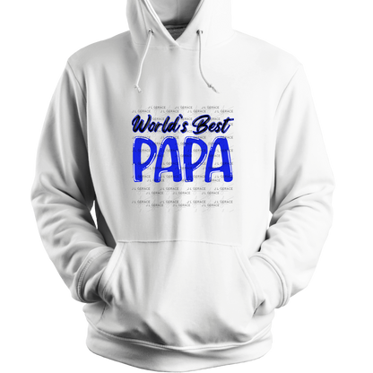 World’s Best Papa PNG – Blue Glossy Typography Design