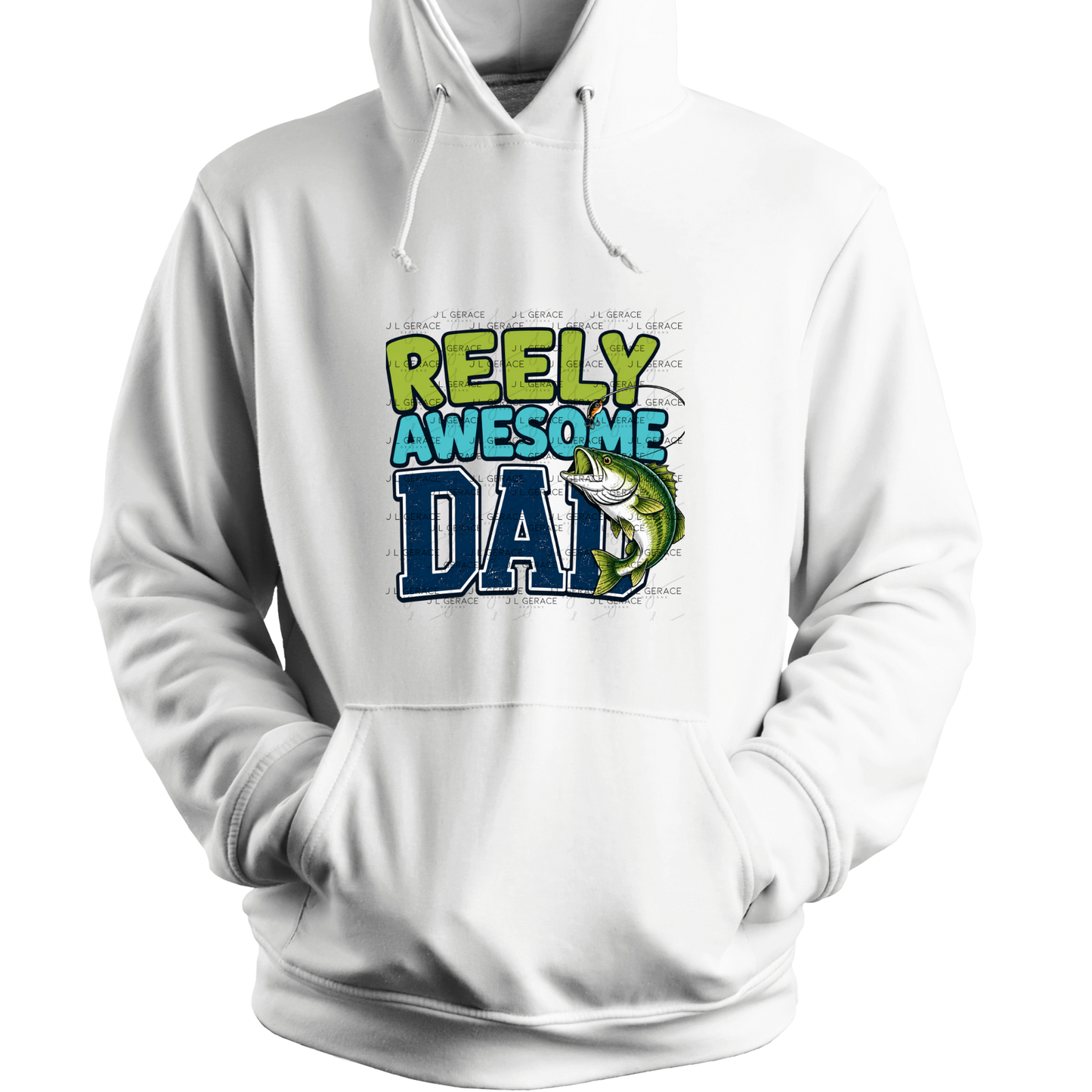 Reely Awesome Dad PNG – Bass Fishing Sublimation Design