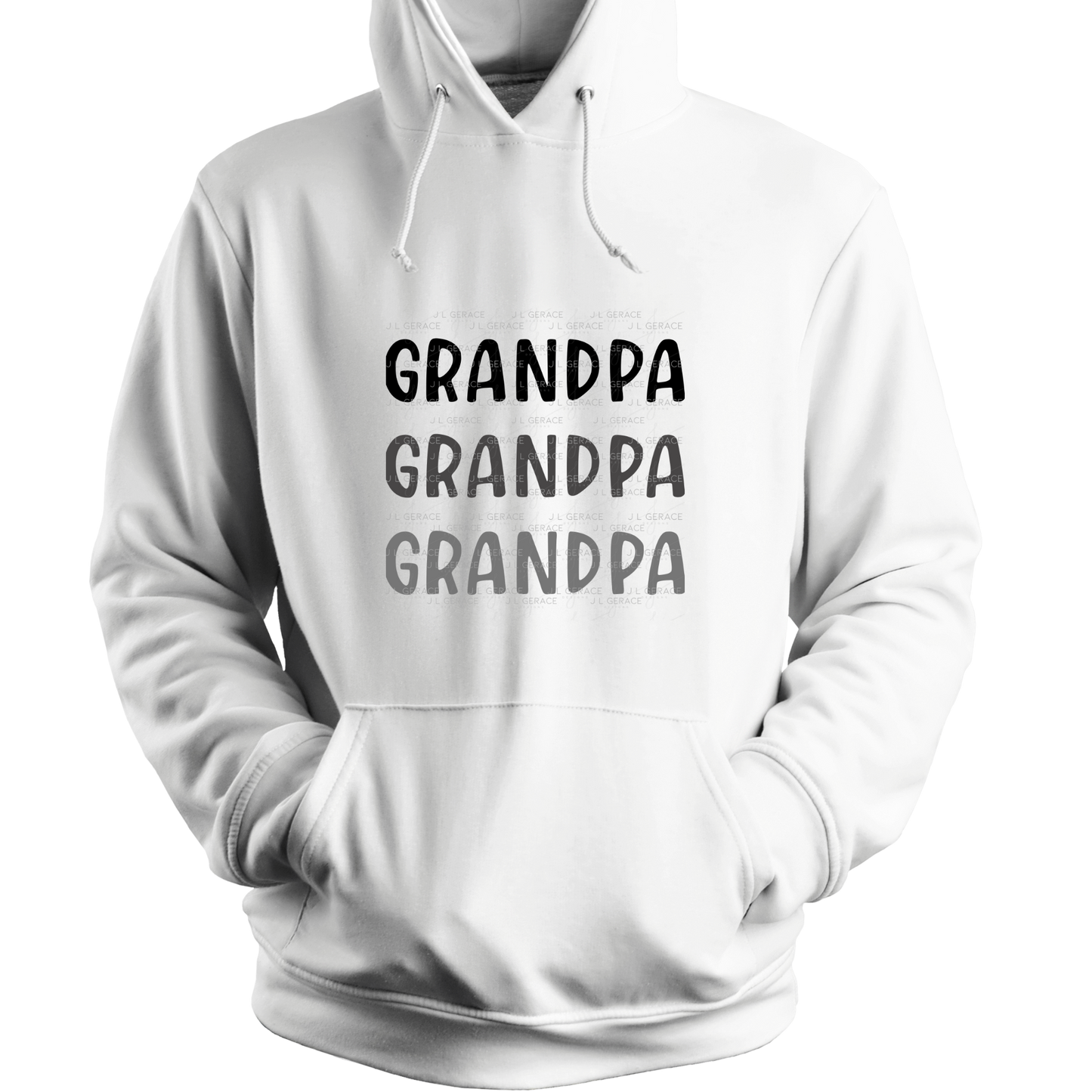 Grandpa PNG – Minimalist Repeat Typography Sublimation Design