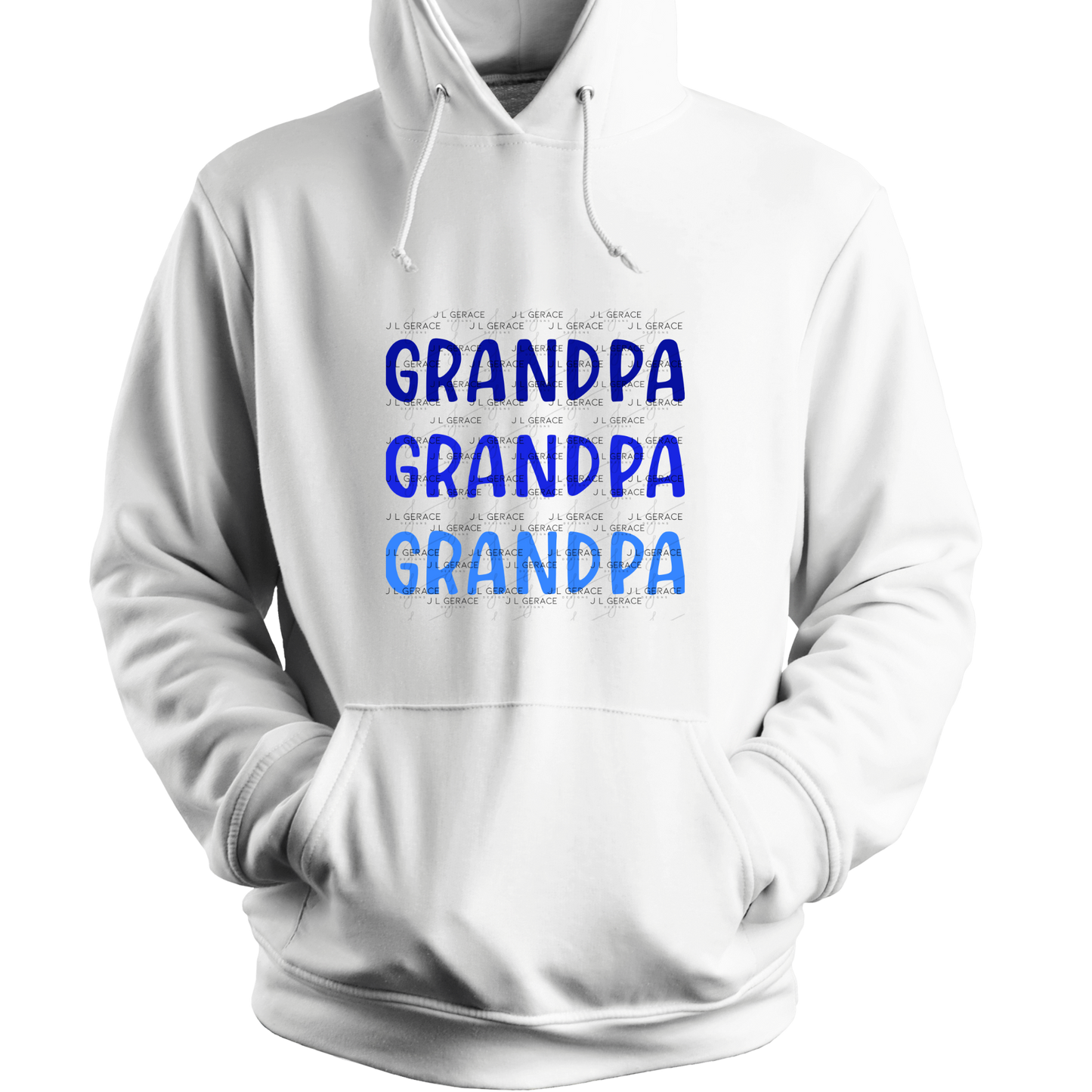 Grandpa PNG – Blue Gradient Typography Sublimation Design