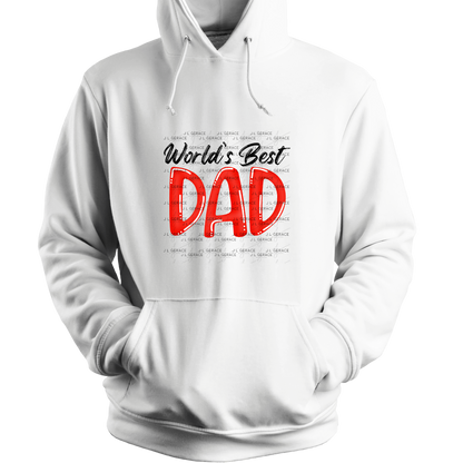 World’s Best Dad PNG – Red Glossy Typography Design for Father’s Day