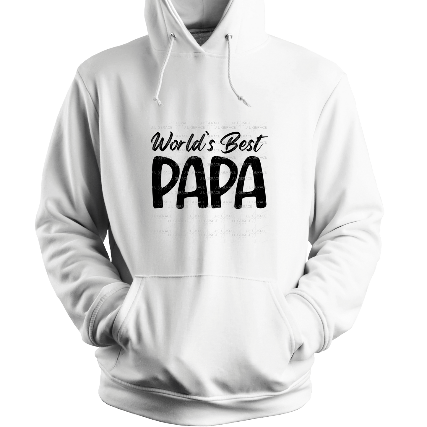 World’s Best Papa PNG – Black Minimalist Typography Design